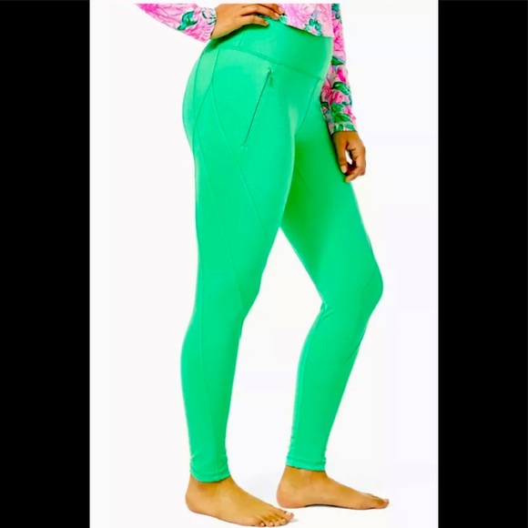Lilly Pulitzer Weekender High Rise Legging Agave Green Size XXL - Picture 2 of 9